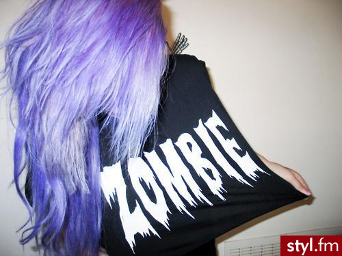 Kolorowe EMO Alternatywne Średnie Fryzury