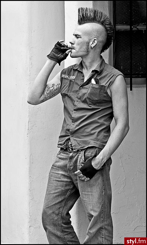 Punk Rock Alternatywne Średnie Fryzury