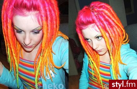 Punk Rock Alternatywne Średnie Fryzury