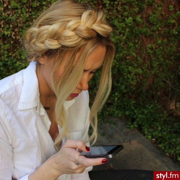 Blond Warkocze Proste Na co dzień Długie Fryzury