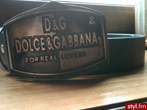 pasek unisex. Dolce&Gabbana metalowa klamra - Misz-masz