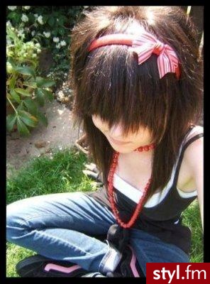 EMO Alternatywne Średnie Fryzury