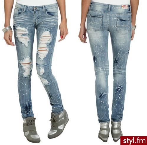 Jeansy Spodnie Moda
