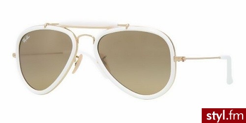 RAY BAN okulary przeciwsłoneczne Aviator ROAD SPIRIT 3428 001/3K - Okulary Dodatki Moda