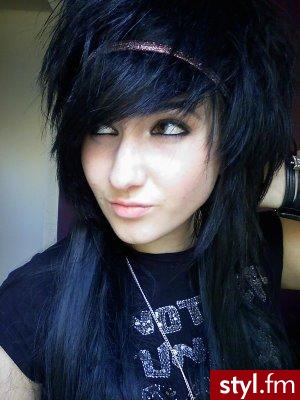 EMO Alternatywne Średnie Fryzury