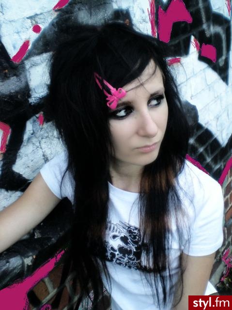EMO Alternatywne Średnie Fryzury