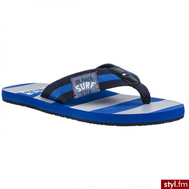 TOMMY HILFIGER Japonki Bay 8A FM56815862 421 Niebieski - Klapki Buty Moda