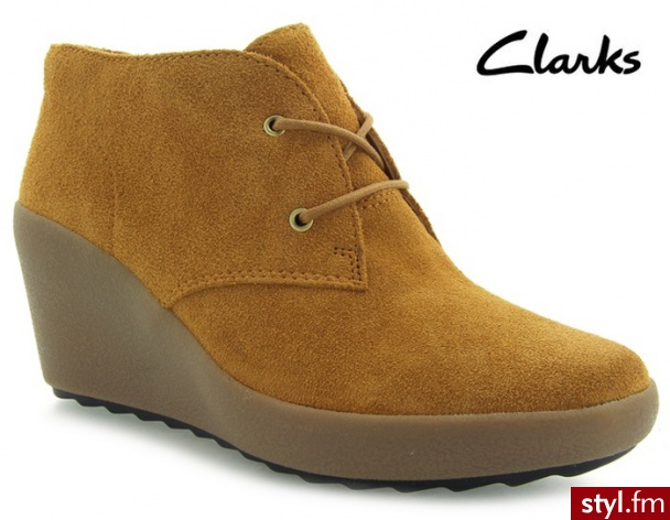Clarks NICE MELODY MUSTARD YELLOW - Botki Buty Moda