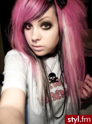 EMO Alternatywne Średnie Fryzury