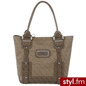 Guess Rhona Coated Jacquard Shopper Bag, Brown - Polyvore. Pobrano ze strony: http://www.polyvore.com/guess_rhona_coated_jacquard_shopper/thing?id=13826042 - Pozostałe Torebki Moda