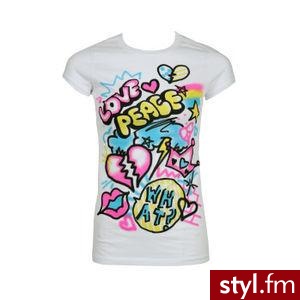 super bluzeczka z napisem LOVE PEACE ! Także w stylu lat 80' - Pozostałe Ciuchy Moda