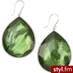 Teardrop Earrings, Olive - Ippolita - Polyvore. Pobrano ze strony: http://www.polyvore.com/teardrop_earrings_olive/thing?id=27869754 - Pozostałe Dodatki Moda