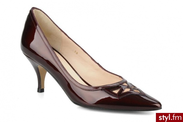 Georgia Rose CZÓŁENKA WIWIA BY GEORGIA ROSE (Bordowy) - Czółenka Buty Moda