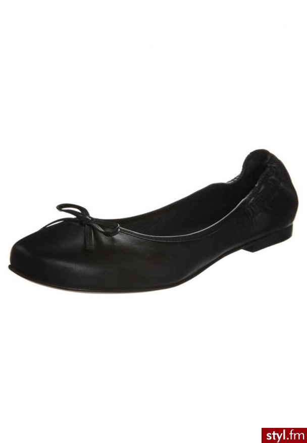 Mentor Baleriny czarny (31W6667) - Balerinki Buty Moda
