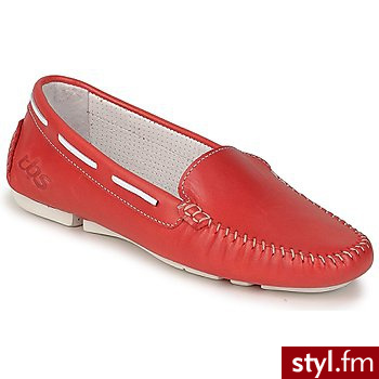 TBS MOKASYN BELINA Red - Pozostałe Buty Moda