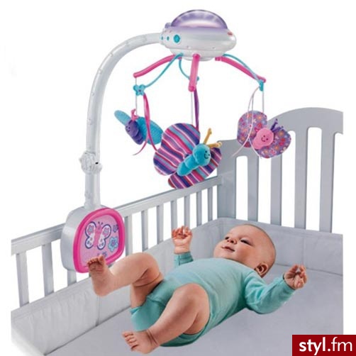 Fisher Price Różowa Karuzela Z Motylami T4910 - Dziecko