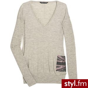 Crystal-embellished cashmere sweater - Thomas Wylde - Polyvore. Pobrano ze strony: http://www.polyvore.com/crystal-embellished_cashmere_sweater/thing?id=25143475#1298914662064 - Pozostałe Ciuchy Moda