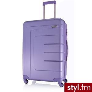 TRAVELITE WALIZKA ŚREDNIA NA KÓŁKACH VECTOR FIOLETOWA (70448) - Torby podróżne Torebki Moda