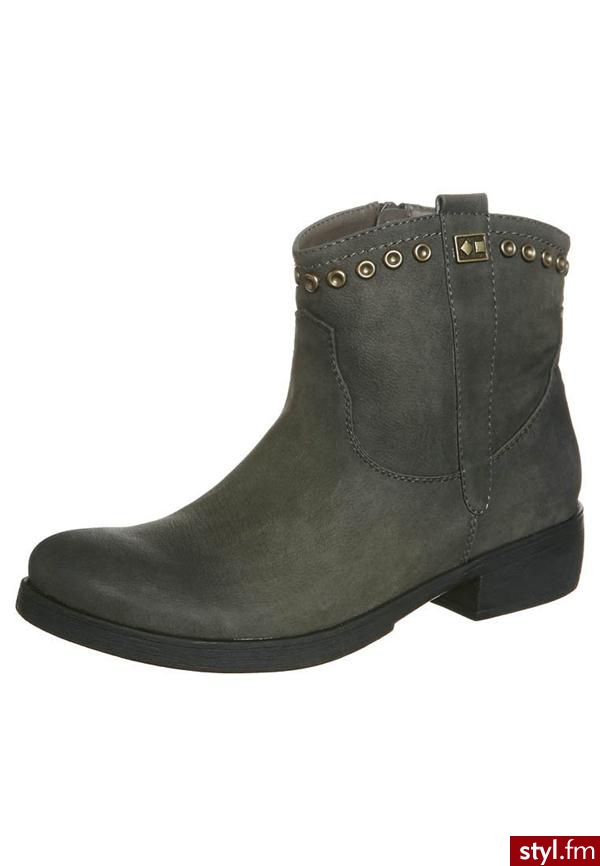 Even&Odd Botki oliwka W1312305 - Pozostałe Buty Moda