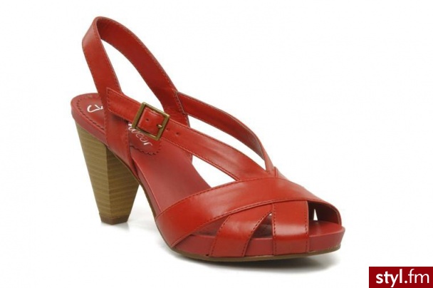 Clarks SANDAŁY G2 TOILE W BY (CZERWONY) (Czerwony) - Sandały Buty Moda