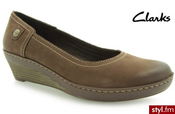 Clarks HARPER WISH DARK BROWN - Koturny Buty Moda