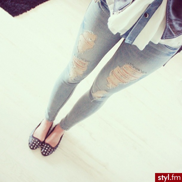 Jeansy Spodnie Moda