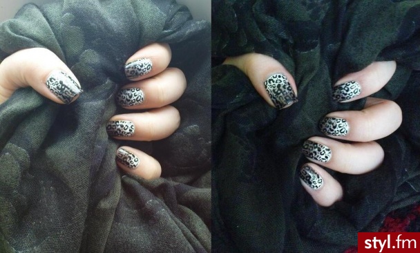 Ombre and pantera :) - Naturalne Paznokcie