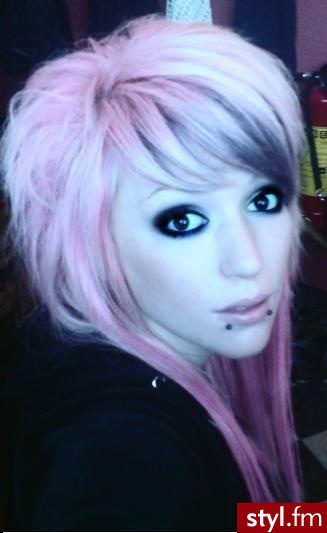 EMO Alternatywne Średnie Fryzury