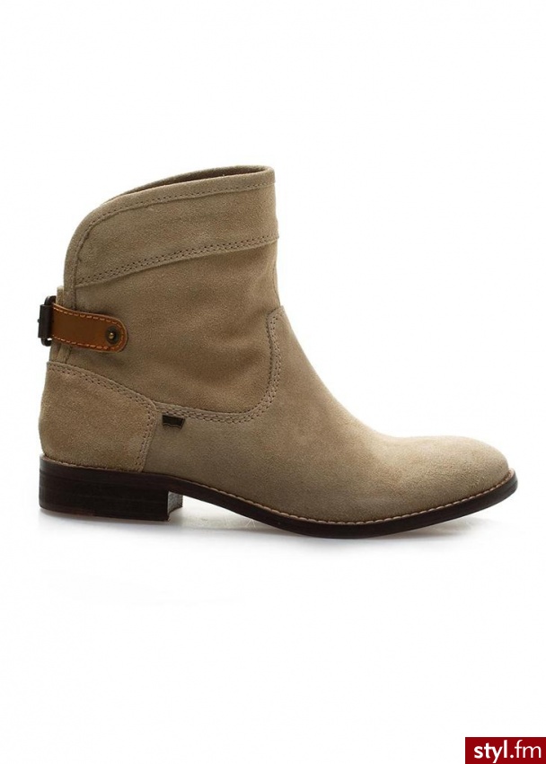 Botki LEVI'S sancio beżowy - Botki Buty Moda