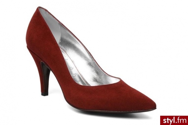 Free Lance CZÓŁENKA ARELIA 7 PUMPS BY 60716Chevre Velours Bordeaux - Czółenka Buty Moda
