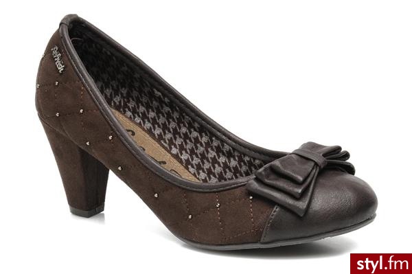 Refresh Czółenka Sarah Brązowy - Czółenka Buty Moda
