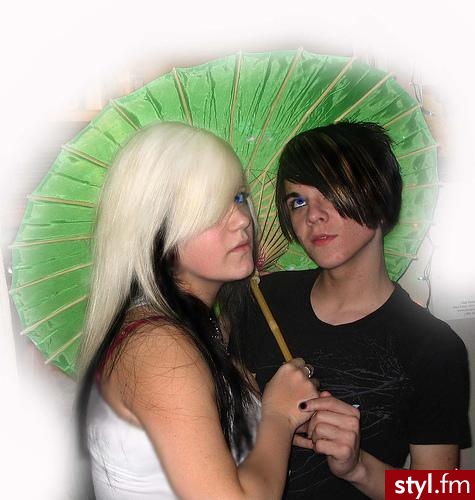 EMO Alternatywne Średnie Fryzury
