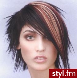 EMO Alternatywne Średnie Fryzury