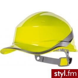Venitex Hełm budowlany z ABS żółty fluorescencyjny rozmiar regulowany DIAMOND V (DIAM5JAFL) - Nakrycia głowy Dodatki Moda
