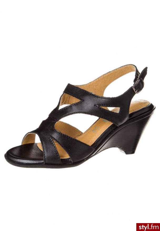 Wildflower NORMA Sandały na koturnie czarny - Koturny Buty Moda