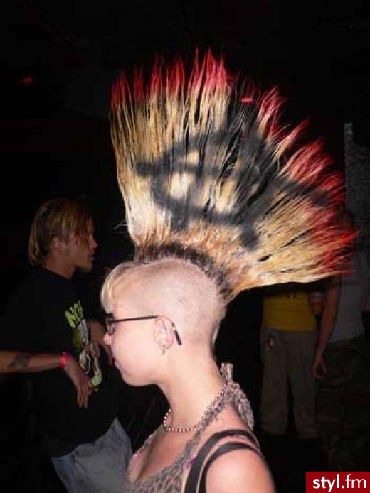 Punk Rock Alternatywne Średnie Fryzury