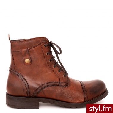 Venezia BOTKI MĘSKIE 42031221F BRU - Botki Buty Moda