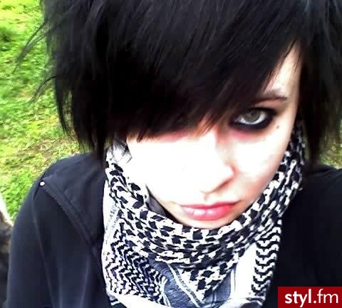 EMO Alternatywne Średnie Fryzury