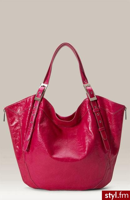 Skórzana torba o pięknym, wyrazistym kolorze. Jest jeszcze zielona (; Cena: $645. - Pozostałe Torebki Moda