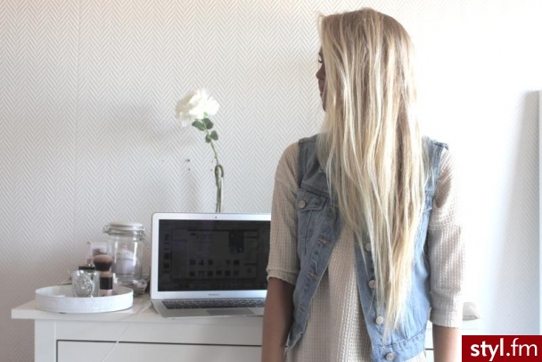 Blond Rozpuszczone Proste Na co dzień Długie Fryzury