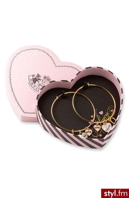 Miłość, szczęście i moda - kolczyki zapakowane w pudełko w kształcie serca od Juicy Couture - 58$ - Pozostałe Dodatki Moda