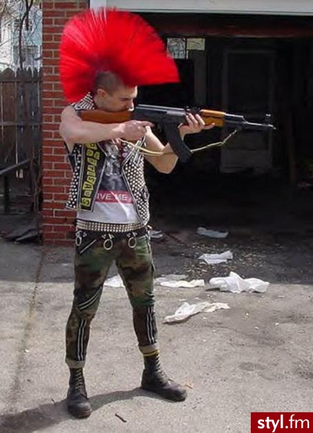 Punk Rock Alternatywne Średnie Fryzury
