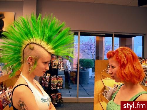 Punk Rock Alternatywne Średnie Fryzury
