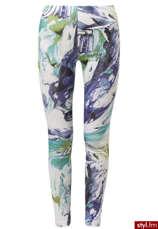 Even&Odd Legginsy kolorowy (EV-0713-0523) - Leginsy Spodnie Moda