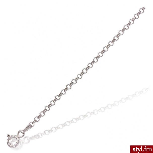 Dandelio  Srebny Łańcuszek Rolo 45 cm; ? 2,5 mm CDI-ŁAŃ-0003 - Łańcuszki Biżuteria Moda