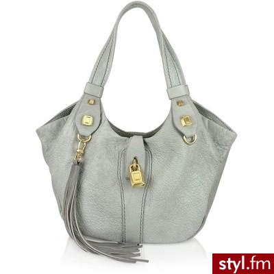 Lilya - Powder Blue Leather Satchel Bag - Luana - Polyvore. Pobrano ze strony: http://www.polyvore.com/lilya_powder_blue_leather_satchel/thing?id=14423005#1284220965184 - Pozostałe Torebki Moda