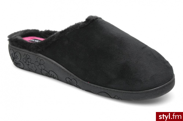 Isotoner Kapcie Mule Talon Velours Czarny - Pozostałe Buty Moda