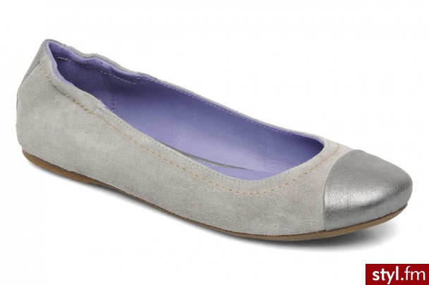 Khrio Balerinki Telle by (Szary) - Balerinki Buty Moda