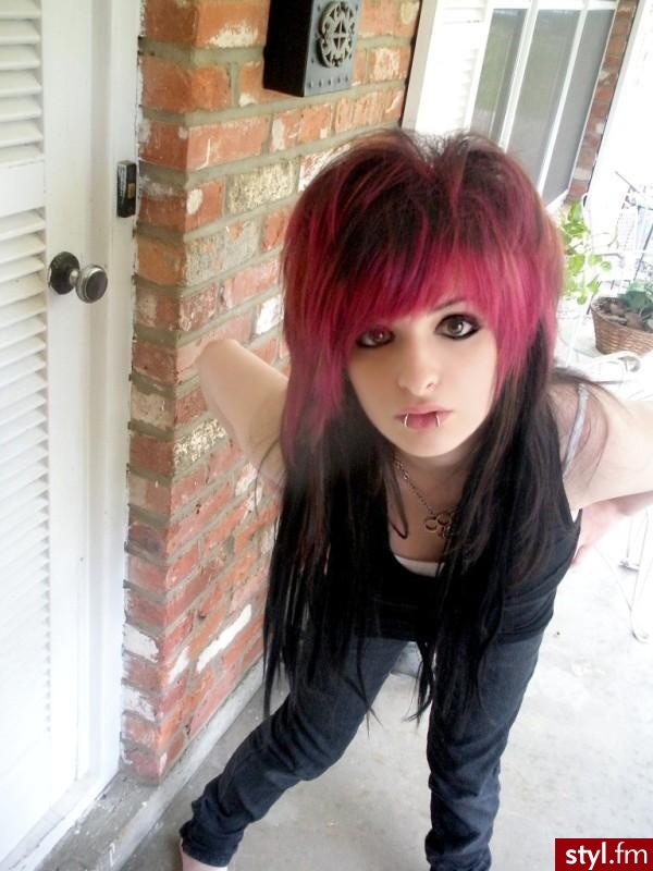 EMO Alternatywne Średnie Fryzury