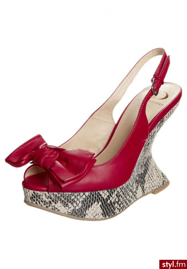 Kelsi Dagger VIXEN Szpilki Peep Toe czerwony - Szpilki Buty Moda